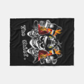 Feuerwehrmann-Schädel: Der Leiter Fleecedecke (Vorderseite (Horizontal))