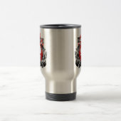 Feuerwehrmann-Schädel-Tasse Reisebecher (Mittel)