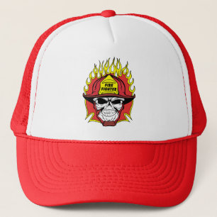 Feuerwehrmann-Schädel Truckerkappe