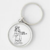 Feuerwehrmann-Schlüsselanhänger Schlüsselanhänger (Vorne)