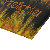 Feuerwehrmann Schneidebrett (Ecke)
