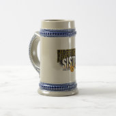 Feuerwehrmann-Schwester Bierglas (Vorderseite Links)