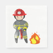 Feuerwehrmann Serviette (Vorderseite)