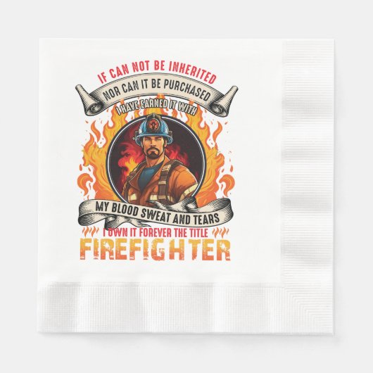 Feuerwehrmann Serviette (Vorderseite)