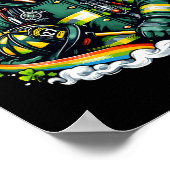 Feuerwehrmann St Patricks Day Männer Feuerwehrtrup Poster (Ecke)