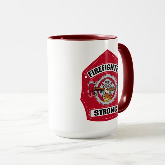 Feuerwehrmann stark tasse (VorderseiteRechts)