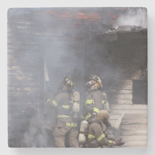 Feuerwehrmann Steinuntersetzer (Vorderseite)