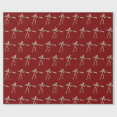Feuerwehrmann Stickman Geschenkpapier (Flach)