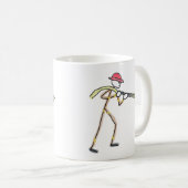 Feuerwehrmann Stickman Kaffeetasse (VorderseiteRechts)