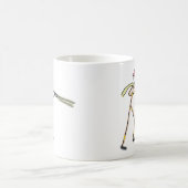 Feuerwehrmann Stickman Kaffeetasse (Mittel)