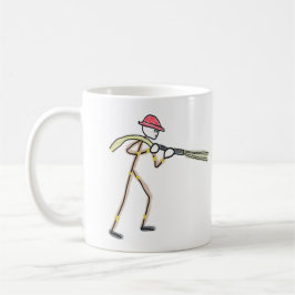Feuerwehrmann Stickman Kaffeetasse
