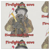 Feuerwehrmann Stoff (Nahaufnahme)