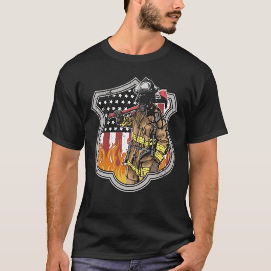 Feuerwehrmann T-Shirt (Vorderseite)