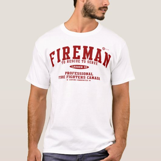 Feuerwehrmann T-Shirt (Vorderseite)