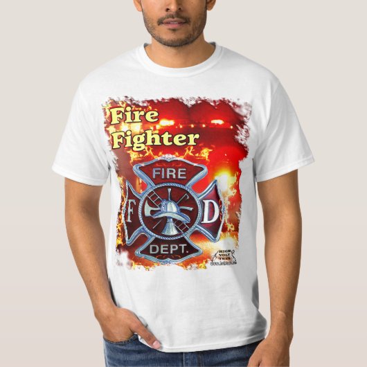 Feuerwehrmann-T-Shirt T-Shirt (Vorderseite)