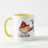 Feuerwehrmann Tasse (Links)