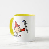 Feuerwehrmann Tasse (Vorderseite Links)