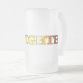 Feuerwehrmann-Tasse Mattglas Bierglas (VorderseiteRechts)