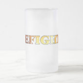 Feuerwehrmann-Tasse Mattglas Bierglas (Mittel)