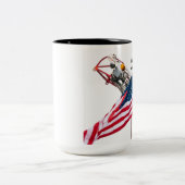 Feuerwehrmann-Tasse Zweifarbige Tasse (Mittel)