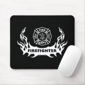 Feuerwehrmann-Tätowierung Mousepad (Mit Mouse)