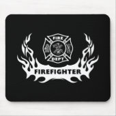 Feuerwehrmann-Tätowierung Mousepad (Vorne)