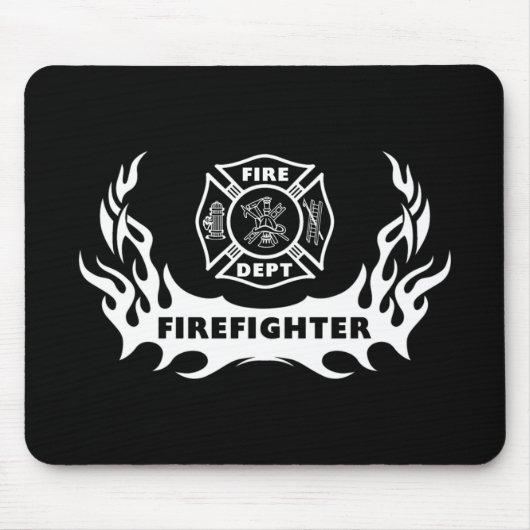 Feuerwehrmann-Tätowierung Mousepad (Vorne)