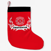 Feuerwehrmann-Tätowierungen Kleiner Weihnachtsstrumpf (Vorderseite)