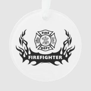 Feuerwehrmann-Tätowierungen Ornament