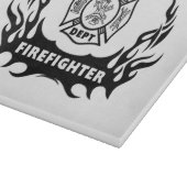 Feuerwehrmann-Tätowierungen Schneidebrett (Ecke)
