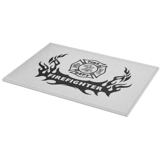 Feuerwehrmann-Tätowierungen Schneidebrett (Ecke)