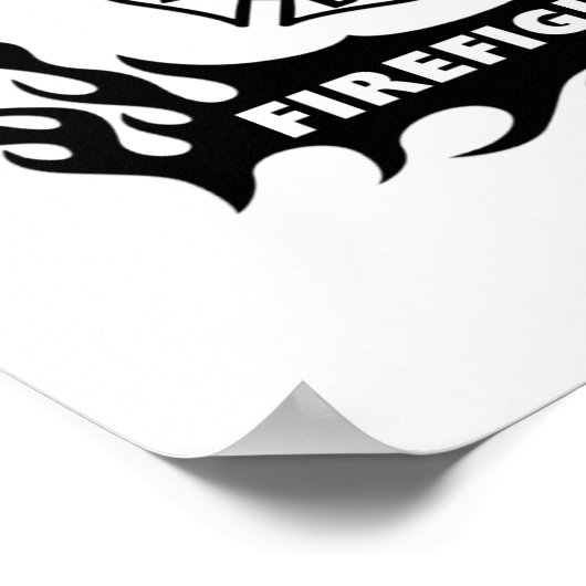 Feuerwehrmann Tattoo Poster (Ecke)