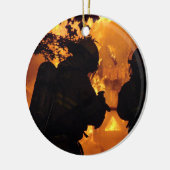 Feuerwehrmann-Team Keramik Ornament (Links)