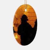 Feuerwehrmann-Team Keramikornament (Rechts)