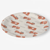 Feuerwehrmann Teller | Retro Fire (Schrägansicht)