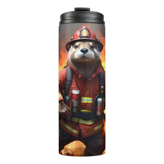 Feuerwehrmann, Thermosbecher (Vorderseite)