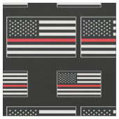 Feuerwehrmann Thin Red Line American Flag Fireman Stoff (Nahaufnahme)
