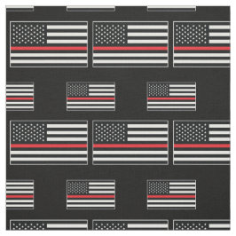Feuerwehrmann Thin Red Line American Flag Fireman Stoff