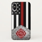 Feuerwehrmann Thin Red Line Case-Mate iPhone Hülle (Rückseite)
