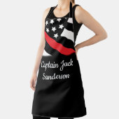 Feuerwehrmann Thin Red Line Feuermann Patriotische Schürze (InSitu)