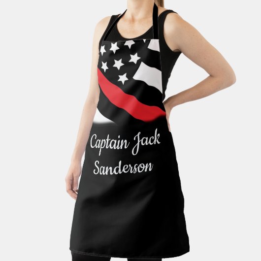 Feuerwehrmann Thin Red Line Feuermann Patriotische Schürze (InSitu)