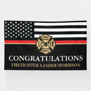 Feuerwehrmann Thin Red Line Feuerwehr-Akademie-Abs Banner