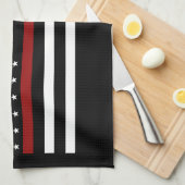 Feuerwehrmann Thin Red Line Küchentuch 16" x 24" (Viertel Falte)