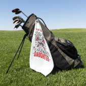 Feuerwehrmann-Tochter Vintage Golfhandtuch (Gras)