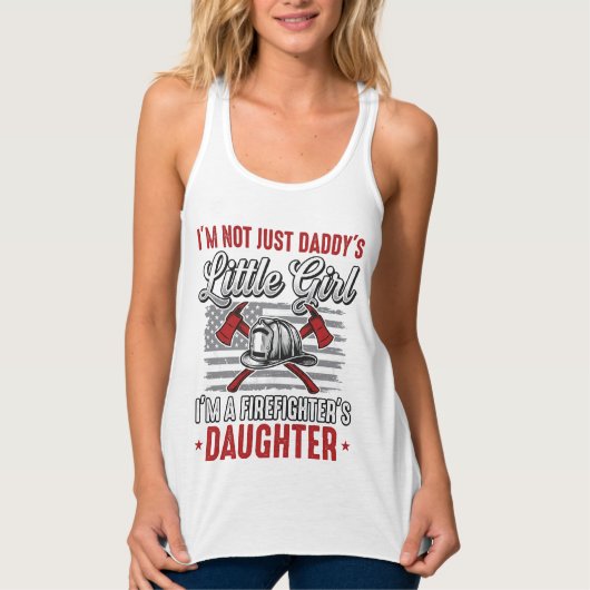 Feuerwehrmann-Tochter Vintage Tank Top (Vorderseite)
