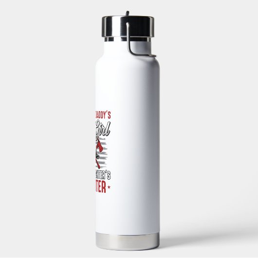 Feuerwehrmann-Tochter Vintage Trinkflasche (Links)