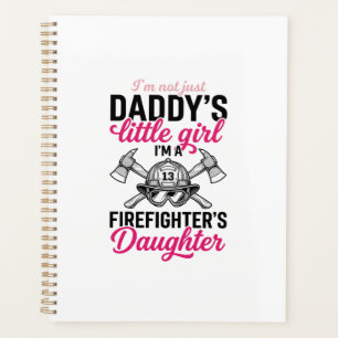 Feuerwehrmann-Tochter-Zitat Vektor-Shirt-Design_1 Planer