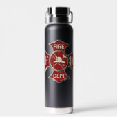 Feuerwehrmann Trinkflasche (Rückseite)