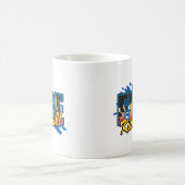 Feuerwehrmann-Tritt-Asche! Kaffeetasse (Mittel)