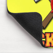 FEUERWEHRMANN-TRITT-ASCHE MOUSEPAD (Ecke)